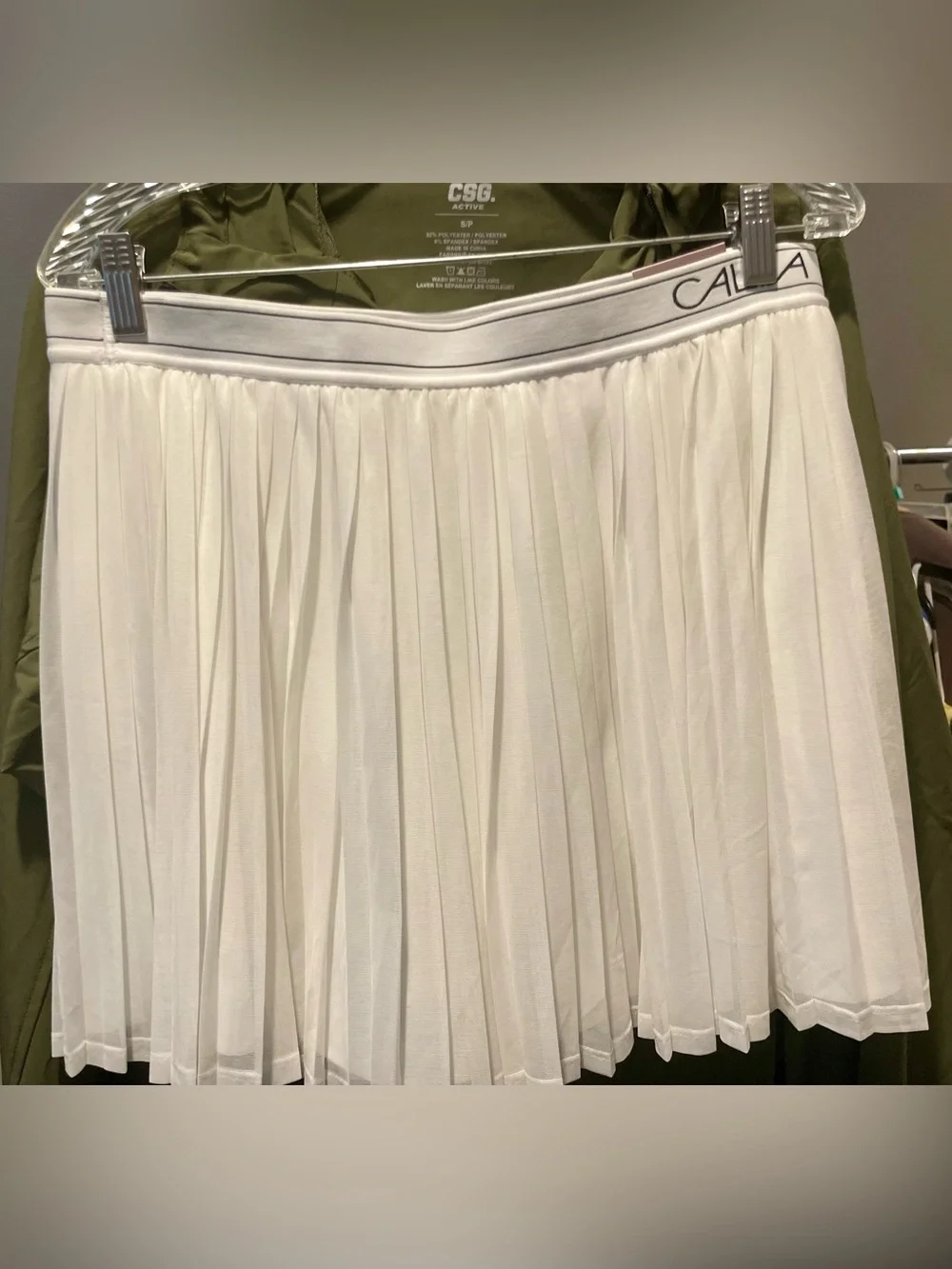 Calia COURT Collection HR Skort White Large. NWT!